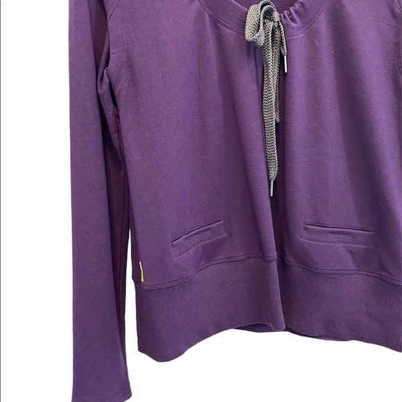 LOLE Scoop neck Purple Fall Winter Long Sleeve Sweater Size Medium EUC - Picture 3 of 7